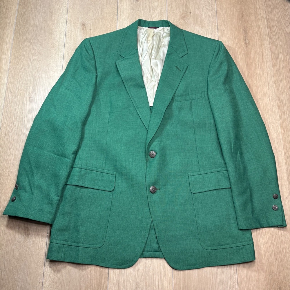 Hart Schaffner & Marx Jack Nicklaus Green Blazer Sport Coat Golden Bear Vintage
